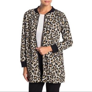 Sanctuary City Topper Leopard Print Coat Size Small